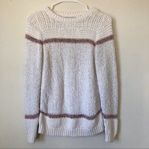 LOFT Ivory Thick Knit Sweater